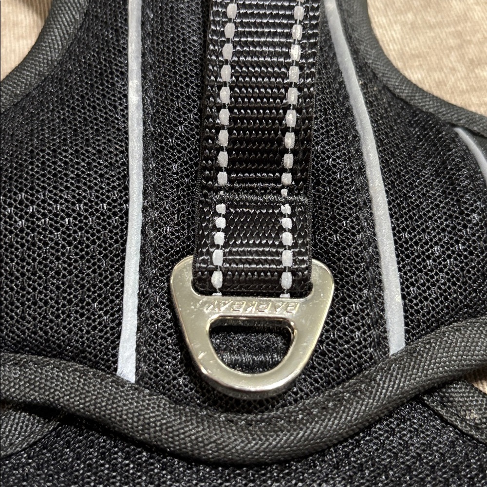 Barkbay Black Dog Harness with Reflective Stripes, size large, NWOT. - Picture 7 of 16